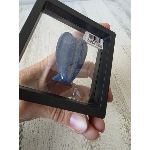 Kalifano blue adventure anxiety angel crystal stone statue figurine - Picture 4 of 5